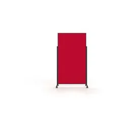 MAGNETOPLAN Moderationstafel Design VarioPin rot 1181206 Rah. schwarz