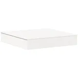 vidaXL - Sandkasten Mit Deckel Weiß 111x111x19,5 Cm Massivholz Kiefer