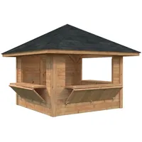 Palmako Bianca Verkaufsstand 3 x 3 m Braun