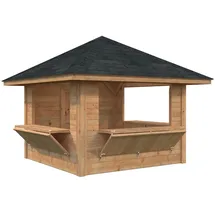 Palmako Bianca Verkaufsstand 3 x 3 m Braun