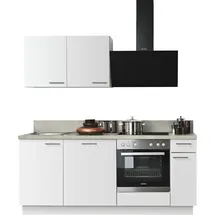 kochstation Küchenzeile KS-Scafa 200 cm weiß