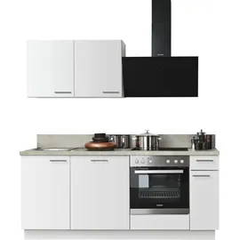 kochstation Küchenzeile KS-Scafa 200 cm weiß