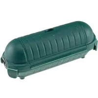 ChiliTec Kabelschutzbox für Aussen IP44 LxØ 21x8cm, mit Wandhalterung, grün,