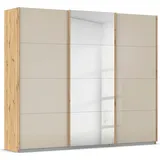 Rauch Schwebetürenschrank »Kleiderschrank Kleiderschränke Schrank Garderobe AGORDO mit Glasfront«, durchdachte Innenausstattung, in 4 Breiten und 2 Höhen MADE IN GERMANY, beige