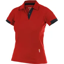 DASSY Poloshirt Rot/Schwarz XS