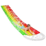 Frilla Rutsche und Wasserrutsche, Kinder Wasserrutsche, Sommerspielzeug mit eingebauter Sprinkleranlage für Garten und Wasserspielzeug (465 × 80 cm) | REEFLY