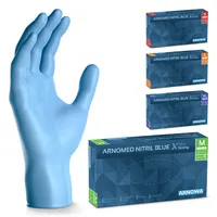 arnomed XTRA STRONG NITRIL BLUE Nitrilhandschuhe blau puderfrei, VE 100 Stück 8/M