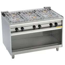 EKU Thermik 750 Gasherd PowerBurner GST-6-B beidseitig bedienbar