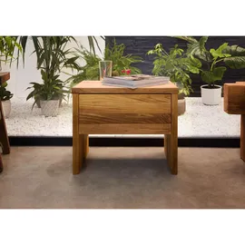 Massivmoebel24 Nachtschrank Jangali 50 x 35 x 40 cm Beige