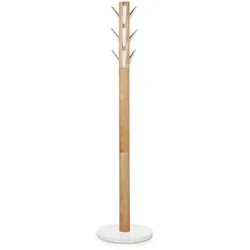 UMBRA Standgarderobe Kleiderständer FLAPPER mit 9 klappbaren Haken weiß / natur