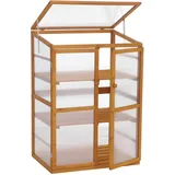 MCW Gewächshaus Q13 Treibhaus 110 x 76 x 57 cm Holz