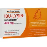 Ratiopharm IBU-LYSIN-ratiopharm 400 mg Filmtabletten