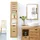 Tikamoon Eiche Hochschrank 30 cm Beige Massivholz
