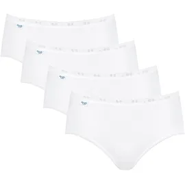 SLOGGI BASIC+ Midi-Slip 4er-Pack Weiß 42