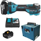 Makita DTM52T1JX2 inkl. 1 x 5,0 Ah + Zubehör 44-tlg. + Makpac Gr. 3