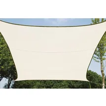 Perel Sonnensegel rechteckig 4 x 3 m Cremefarben
