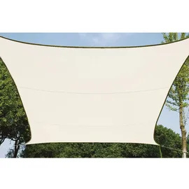 Perel Sonnensegel rechteckig 4 x 3 m Cremefarben