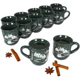 Mambocat Glühweinbecher 0,2 l Grün 12 St.