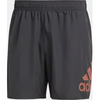 Adidas CLX Short Length Badeshorts Grey Six / Coral Fusion S