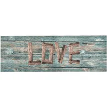 vidaXL Küchenteppich Waschbar Love 60x300 cm