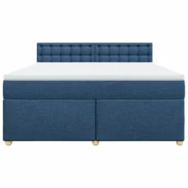 vidaXL Boxspringbett 180 x 200 cm Blau