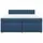 vidaXL Boxspringbett 180 x 200 cm Blau