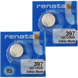 Renata x Renata 397 Uhrenbatterien 1,55 V SR726SW SR59 Knopfzelle 32mAh