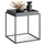 Tectake Beistelltisch Dunkelgrau Metall 40 x 40 x 44 cm