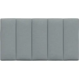 vidaXL Kopfteil-Kissen Hanko Hellgrau 90 cm Stoff