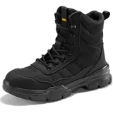 SPIEZ Sicherheitsschuhe Herren SB PL, Leichte Arbeitsstiefel mit Reißverschluss, Durchtrittsichere Sicherheitsstiefel Herren Bequeme Arbeitsschuhe, EU41, Schwarz - 41 EU