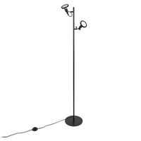 LINDBY Stehlampe Ilda, 2-flammig,151 cm hoch, Eisen, CCT