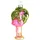 Brubaker Flamingo Pink mit Palme Weihnachtskugel aus Glas - Handbemalt und Mundgeblasen - Christbaumschmuck Lustig - Christbaumkugel Figuren Weihnachtsdeko Anhänger - Deko Baumkugel