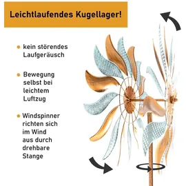 Lemodo Windrad Fire Flower, 213 cm hoch