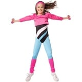 dressforfun Hippie-Kostüm Korientalischkostüm Fitness-Sternchen, Aerobic-Outfit im Stil der 80er Jahre bunt 152 (11-12 Jahre) | 152 (11-12 Jahre)