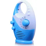 Dusch-etanche-radio, Tragbares Am/fm-gerät Mit Einstellbarer Lautstärke, Hängende Zusatzfunktion, Mini-radio Im Badezimmer, Küche, Nutzung Im Außenbereich