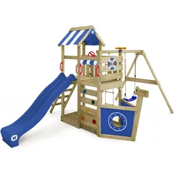 Spielturm SeaFlyer mit Schaukel & blauer Rutsche One Size