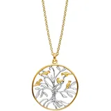Julie Julsen Kette mit Anhänger Lebensbaum mehrfarbig / Silber