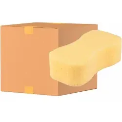 Sito Autoschwamm, tailliert, gelb 555520/40150 , 1 Karton = 48 Schwämme, Farbe: gelb