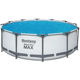BESTWAY Solarabdeckplane blau Ø 356 cm