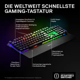 SteelSeries Apex Pro Gaming Tastatur DE schwarz (64627)