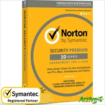 NortonLifeLock Norton 360 Premium 2026 10 Geräte 1 Jahr