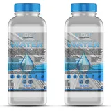 GiDeli Demineralisiertes Wasser 2 x 1L Destilliertes Wasser für Bügeleisen, Batterien, Kühler, Luftbefeuchter, Aquarium & Labor Wasser ohne Kalk, geruchlos, klar