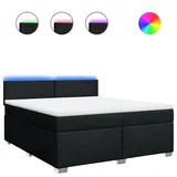 vidaXL Boxspringbett 180 x 200 cm Schwarz