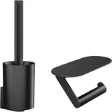 Hansgrohe WallStoris Badaccessoire-Set Schwarz