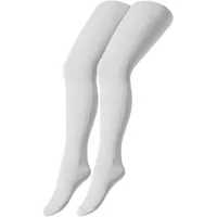 CAMANO Strumpfhose 2er Pack cotton fine in weiß, -