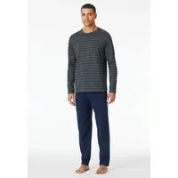 SCHIESSER Pyjama Schlafanzug lang, - Casual Essentials in anthrazit), Blau | Gr.: 98