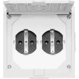 ABL Schuko-Steckdose Grau 2 St.