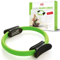 Sissel® Pilates Circle Compact | 27cm Durchmesser | Glasfaserring mit Schaumstoffpolstern | Antirutsch-Gummierung | Ideal für Kraft- und Koordinationstraining | Inkl. Übungsposter | Farbe: Lime