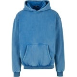 URBAN CLASSICS Stone Washed Kapuzenpullover Royal 3XL