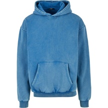 URBAN CLASSICS Stone Washed Kapuzenpullover Royal 3XL